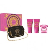 KIT VERSACE - Perfume Bright Crystal Absolu edp - Feminino 4 Peças BOLSA  TRANSVERSAL